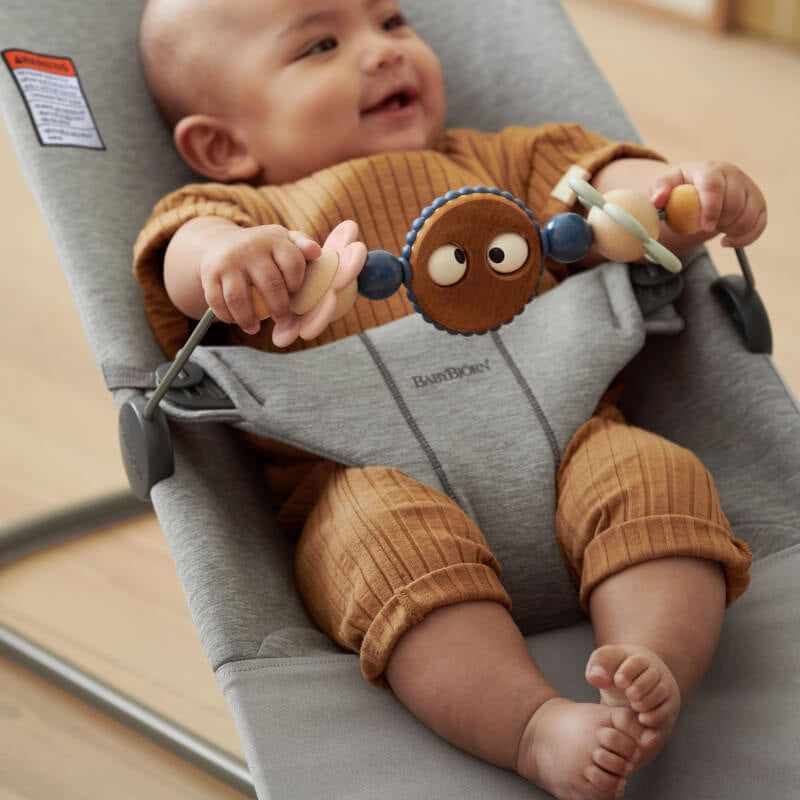 BabyBjorn Wooden Toy for Bouncer - Googly Eyes Pastels