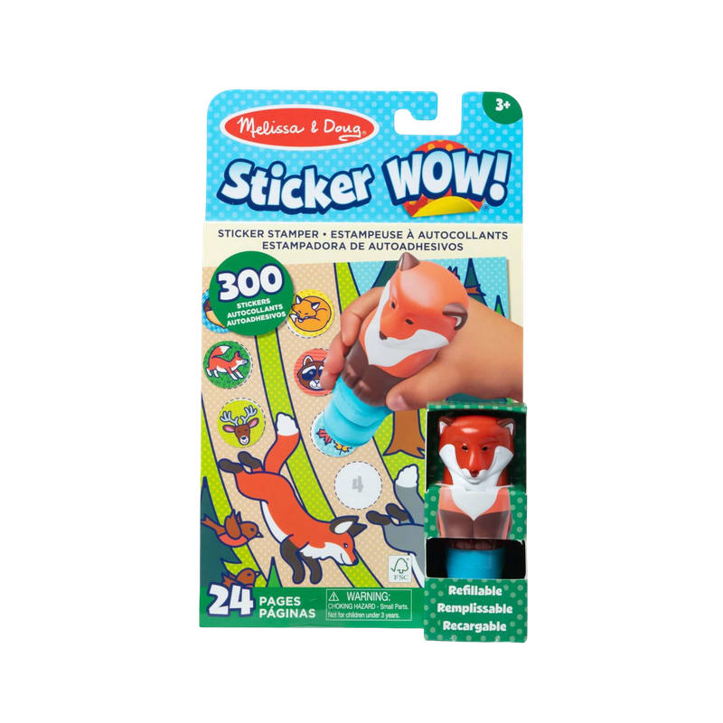 Melissa & Doug WOW!™ Activity Pad & Sticker Stamper - Fox