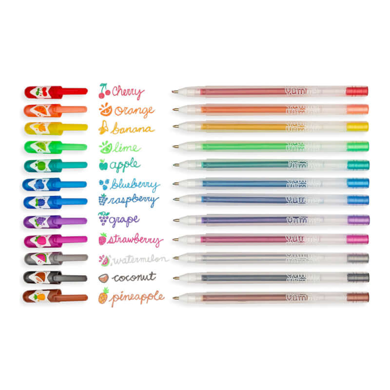 Ooly Yummy Yummy Scented Glitter Gel Pens - Set of 12