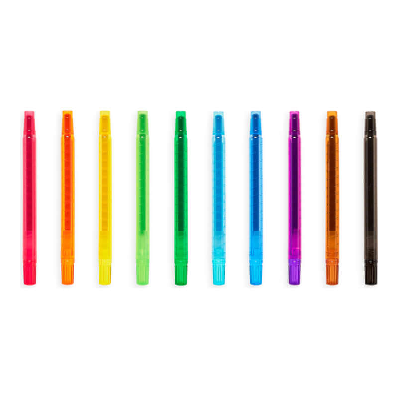 Ooly Yummy Yummy Scented Twist Up Crayons - Set of 10