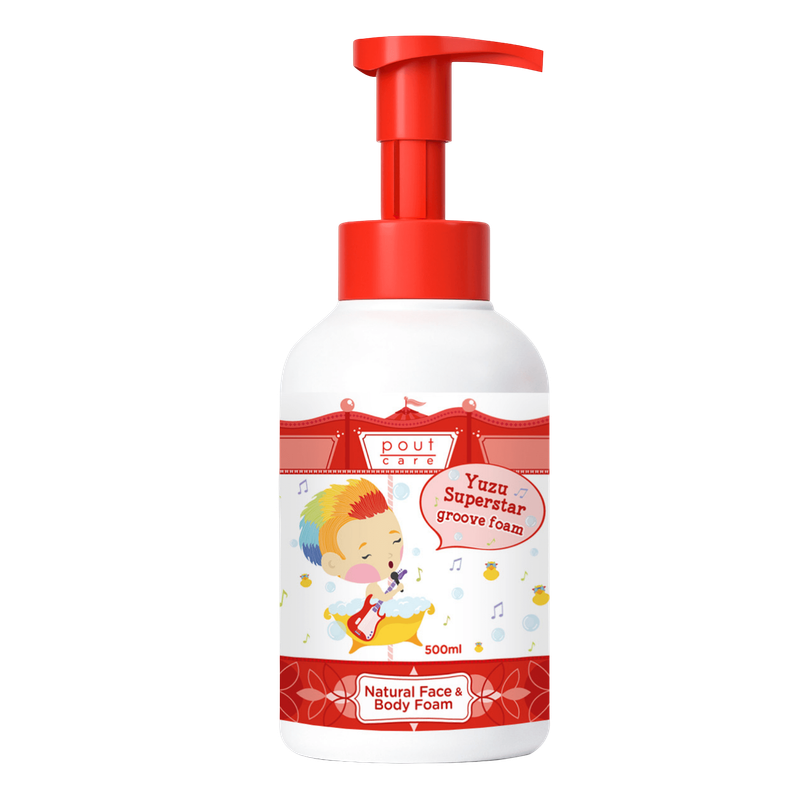 pout Care Yuzu Superstar Natural Face & Body Foam - 500ml