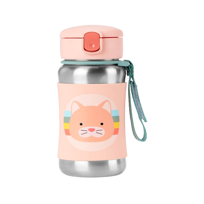 Skip Hop Zoo Stainless Steel Straw Bottle