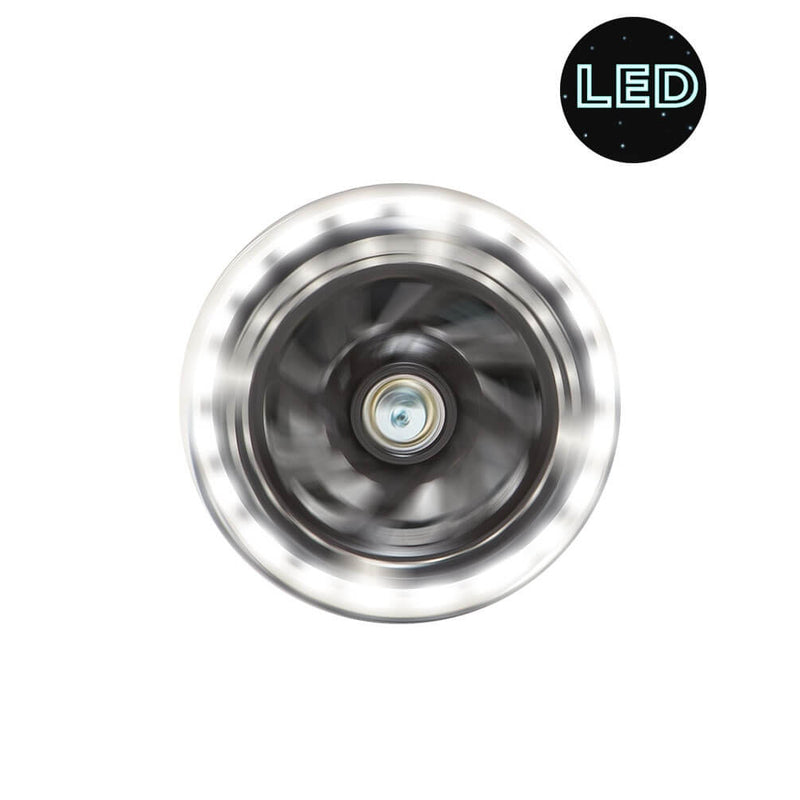 Micro Scooter 120x30mm Black LED Front Wheels (For Maxi Micro) - Set of 2