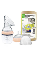 Haakaa Silicone Breast Pump & Bottle Top Set 160ml - Nude
