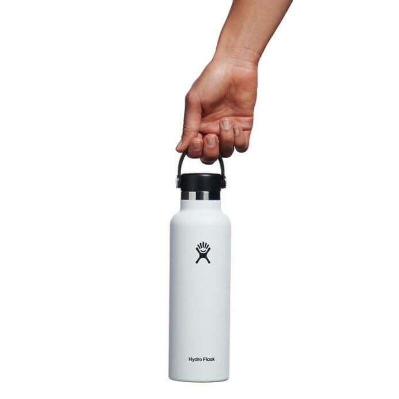 Hydro Flask Standard Mouth Stainless Steel Insulated Water Bottle - 21 Oz - White