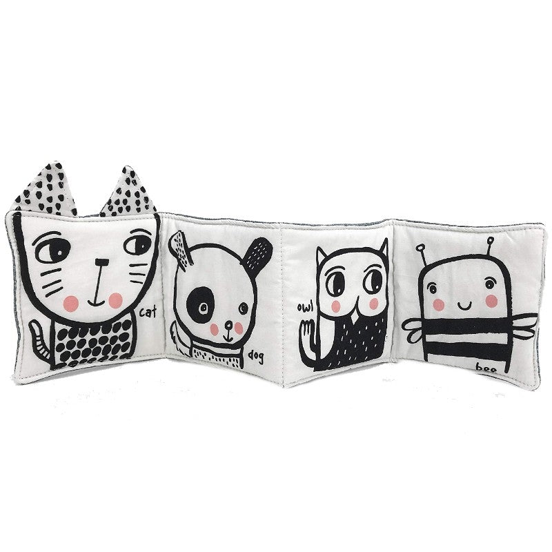 Books Wee Gallery Cloth Book: Friendly faces In The Garden (New Box Design)