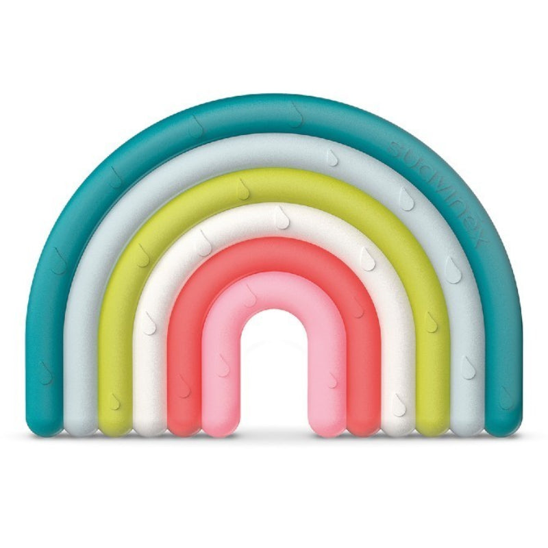 Suavinex Rainbow Silicone Teething Ring