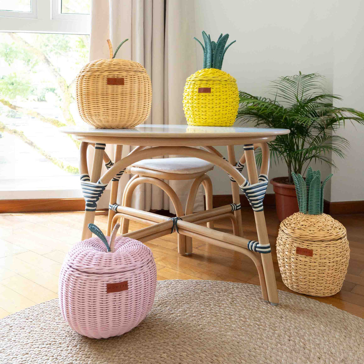 MOMIJI Pineapple Storage Basket Small - Natural