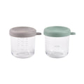 Beaba 250ml Glass & Silicone Containers - 2 Pack
