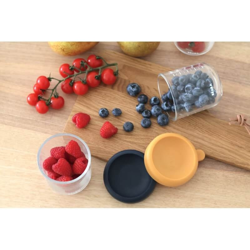 Beaba 250ml Glass & Silicone Containers - 2 Pack