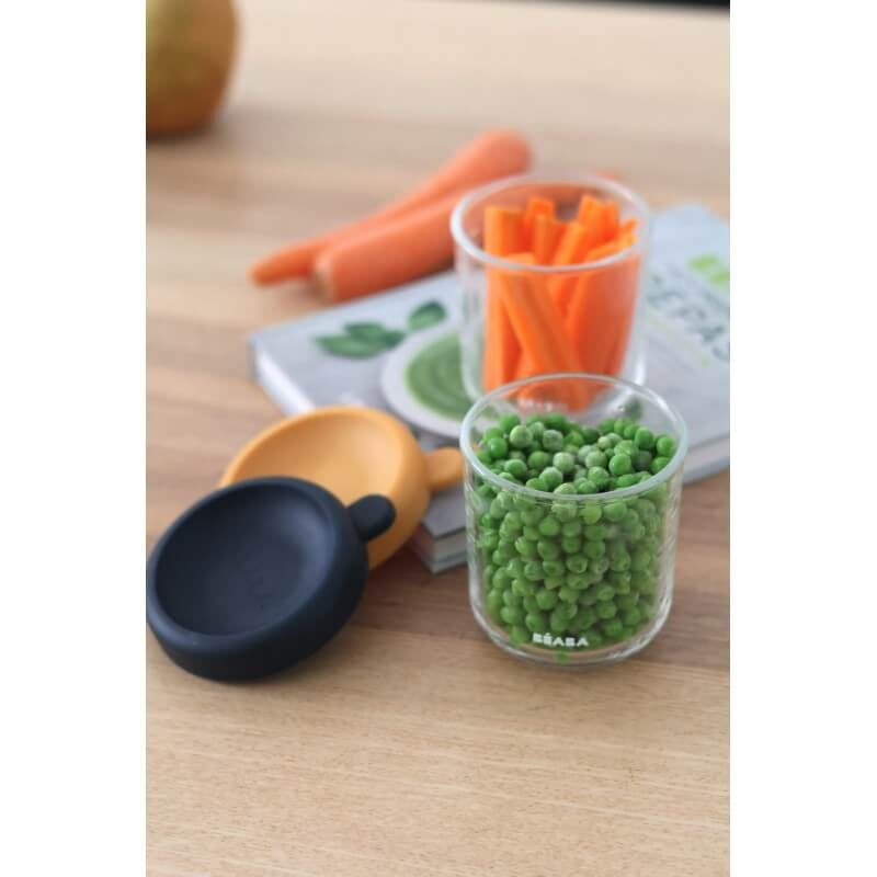 Beaba 250ml Glass & Silicone Containers - 2 Pack
