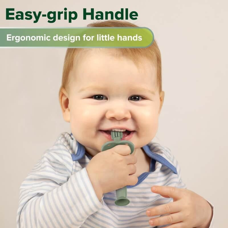 Haakaa 360 Silicone Toothbrush - Blush