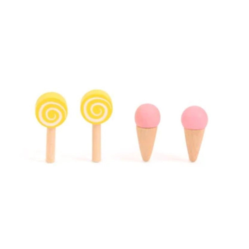 Moulin Roty La Grande Famille Ice Cream Delivery Tricycle with Nini 11x13.5cm