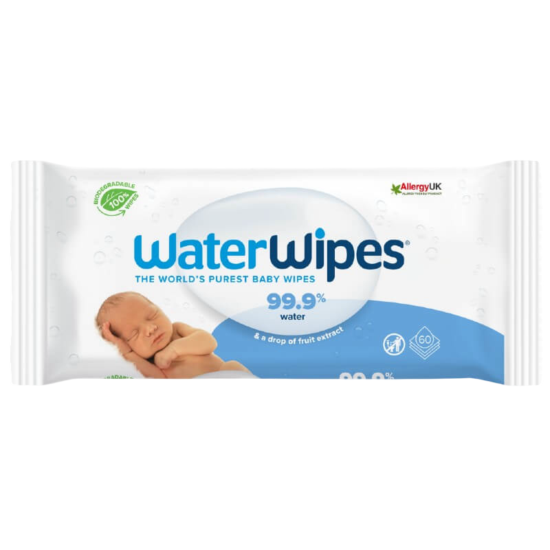 WaterWipes Baby Wipes (60-Pack) - Made in Ireland