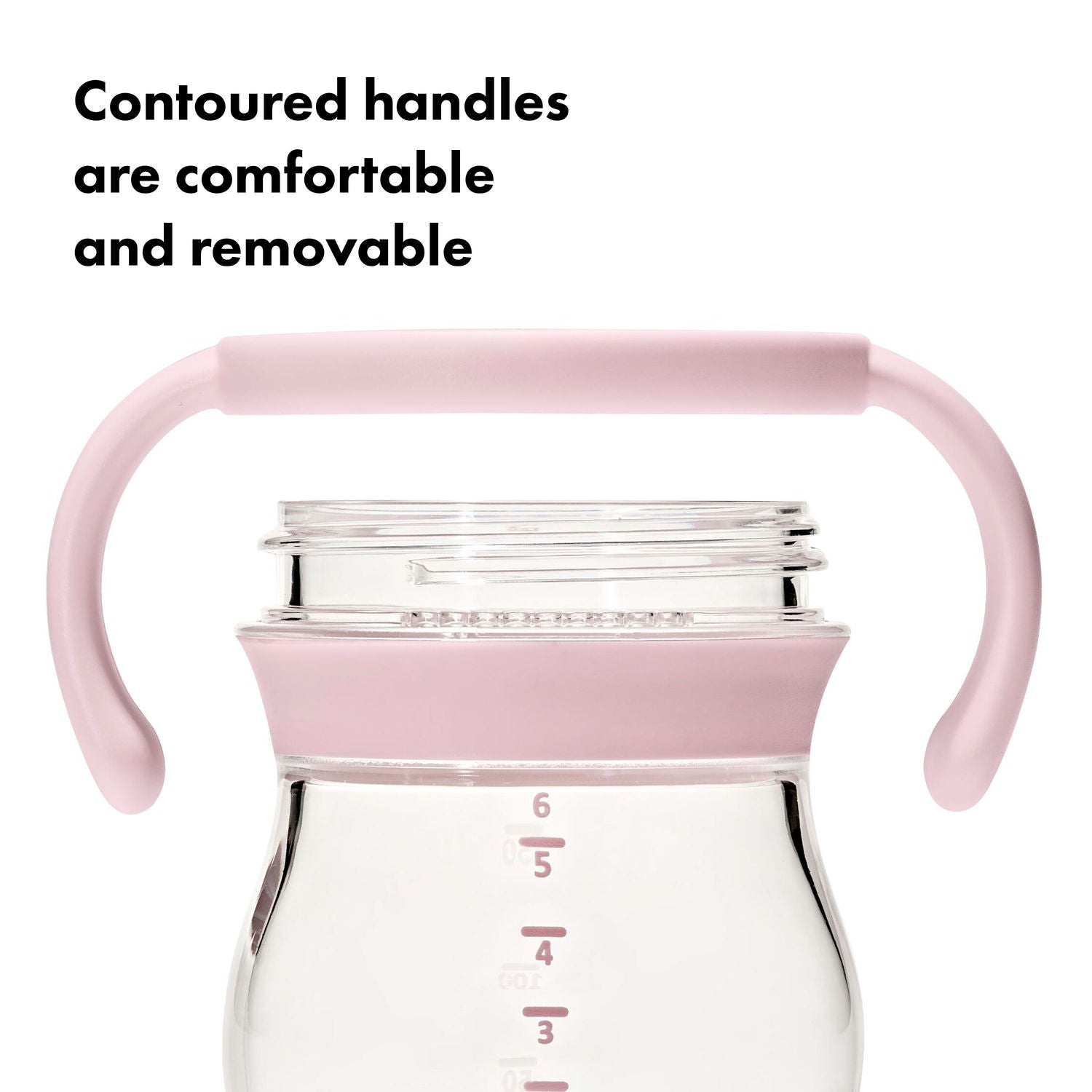 OXO Tot Transitions Soft Spout Sippy Cup With Removable Handles 150ml - Blossom