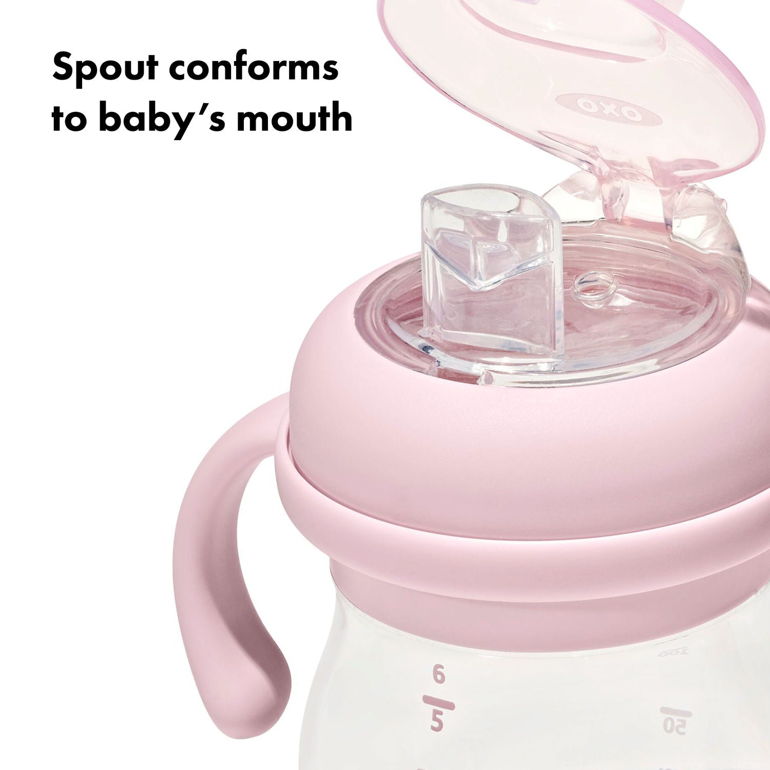 OXO Tot Transitions Soft Spout Sippy Cup With Removable Handles 150ml - Blossom