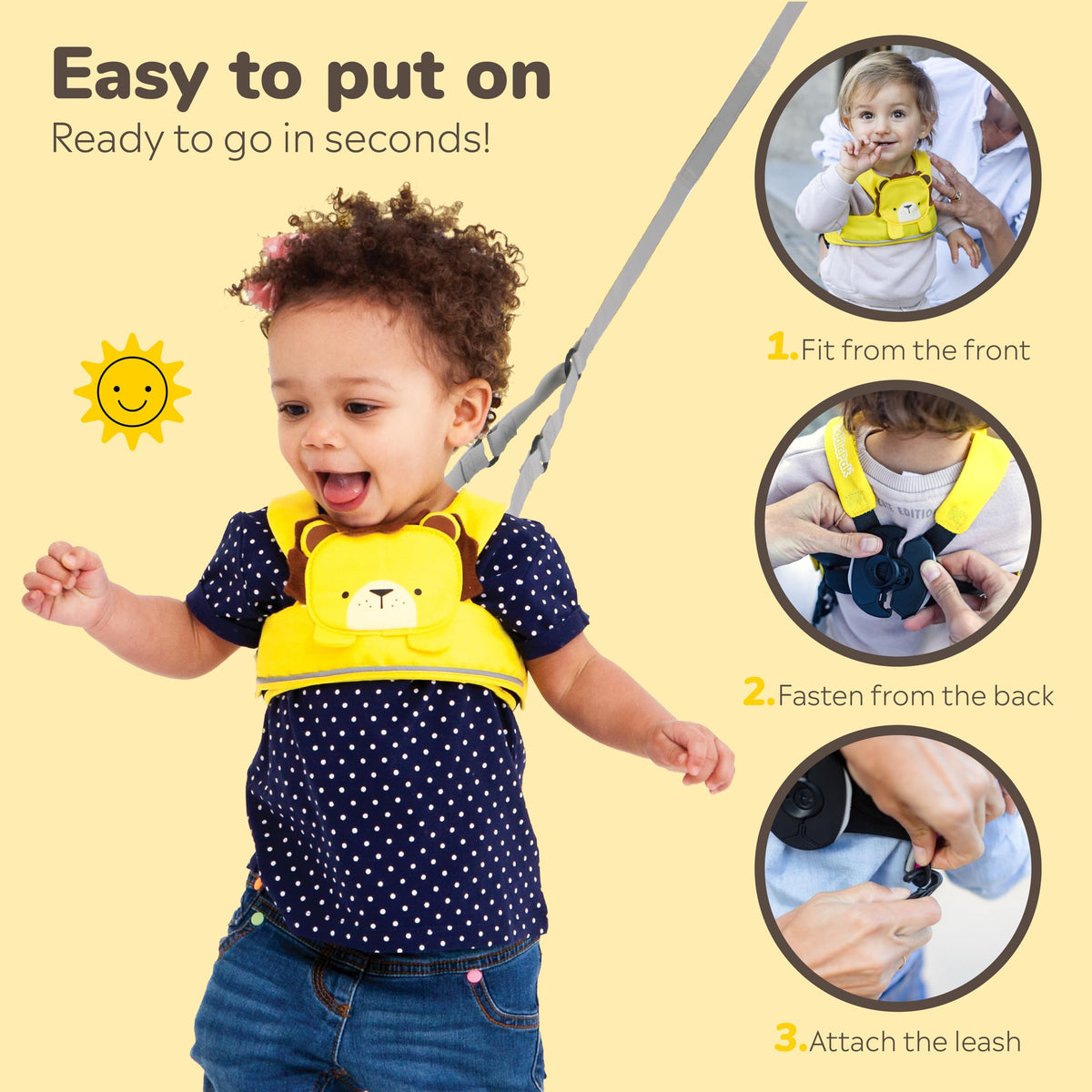 Trunki ToddlePak Toddler Reins - Leeroy Lion