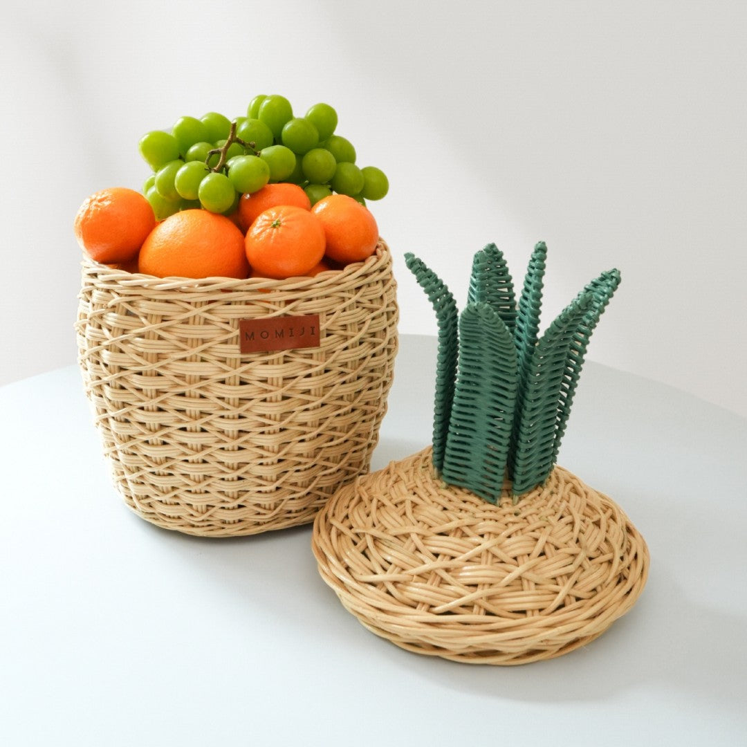 MOMIJI Pineapple Storage Basket Small - Natural