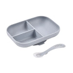 Beaba Divided Silicone Plate and Spoon Set
