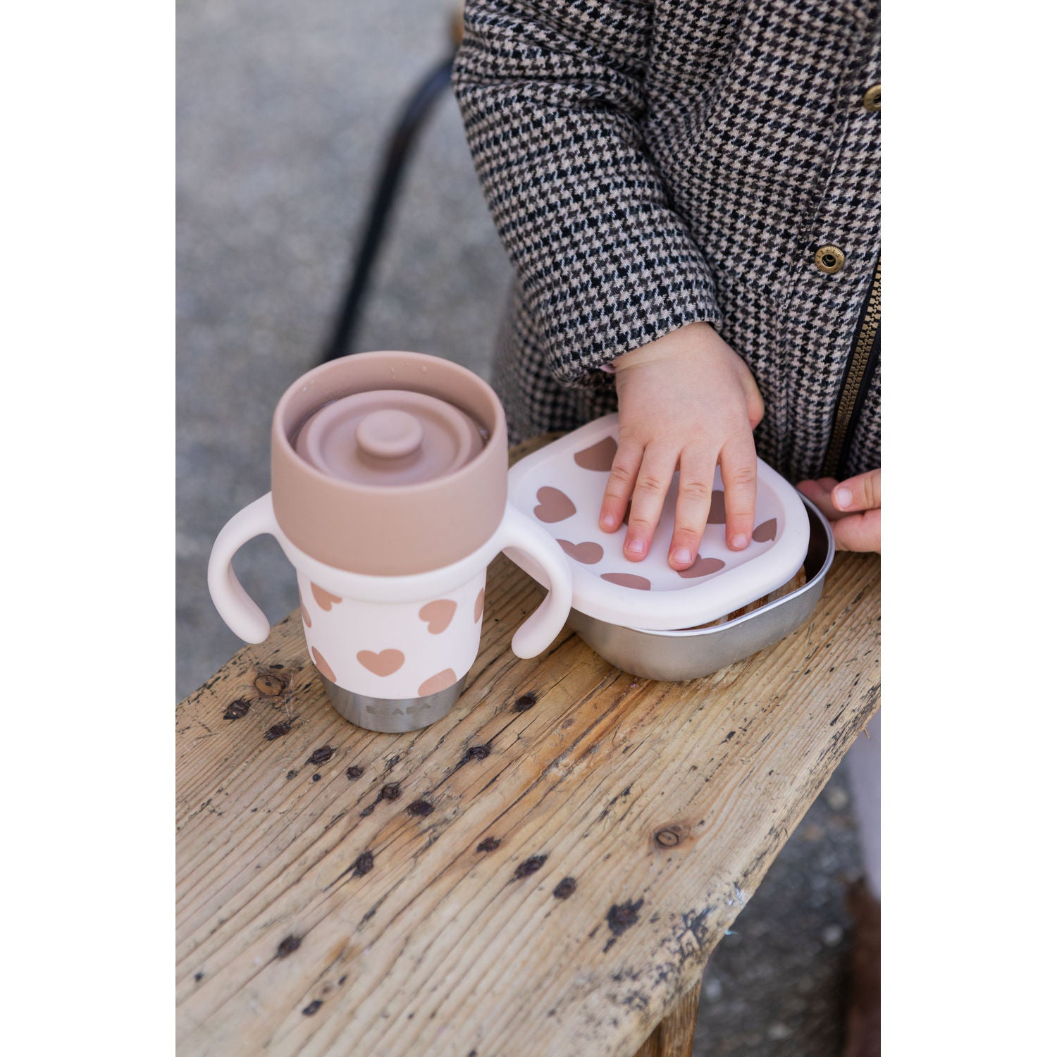 Beaba Click & Drink 360 Stainless Steel Learning Cup 240ml - Big Love