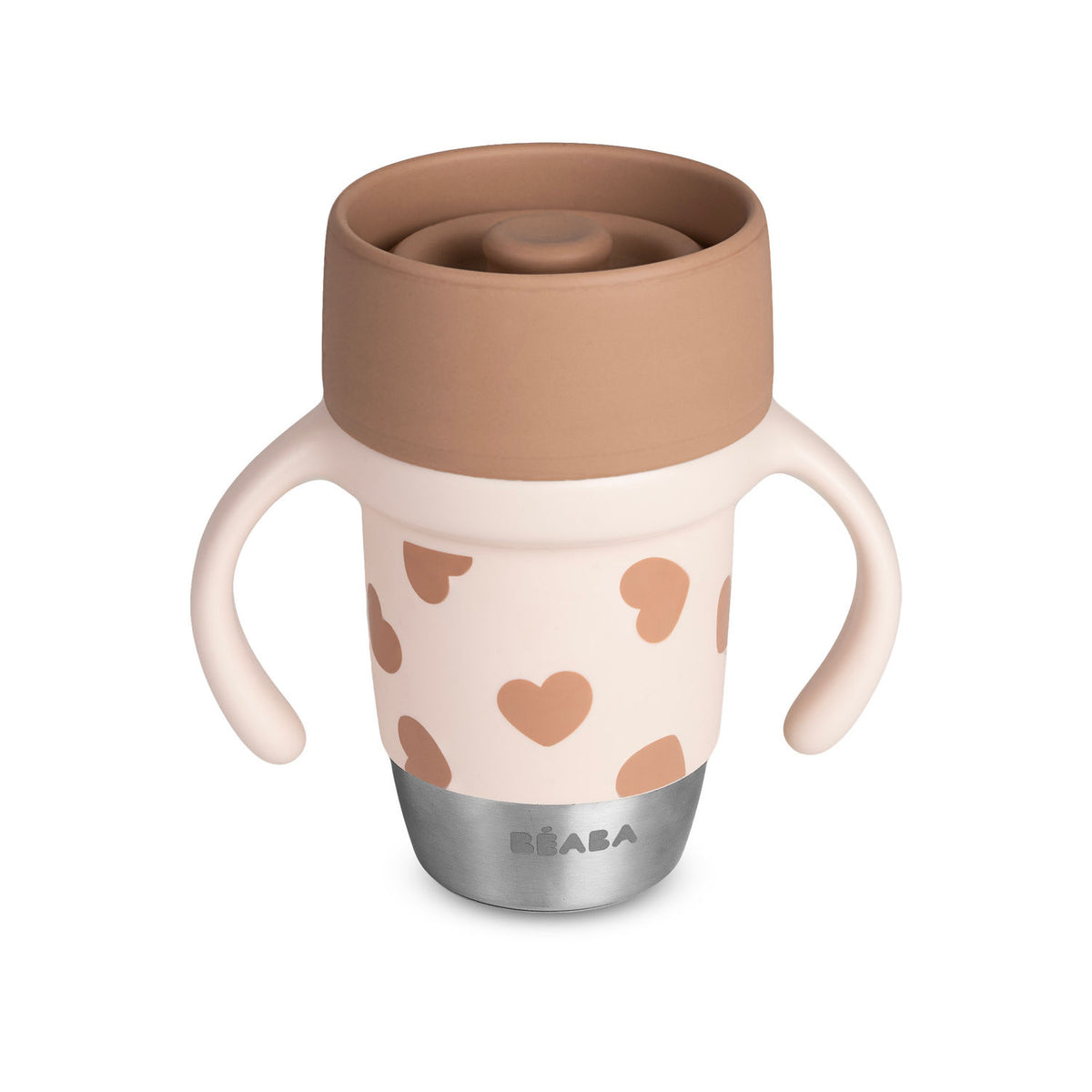 Beaba Click & Drink 360 Stainless Steel Learning Cup 240ml - Big Love