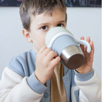 Beaba Click & Drink 360 Stainless Steel Learning Cup 240ml - Pebble