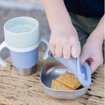Beaba Click & Drink 360 Stainless Steel Learning Cup 240ml - Pebble