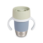 Beaba Click & Drink 360 Stainless Steel Learning Cup 240ml - Pebble