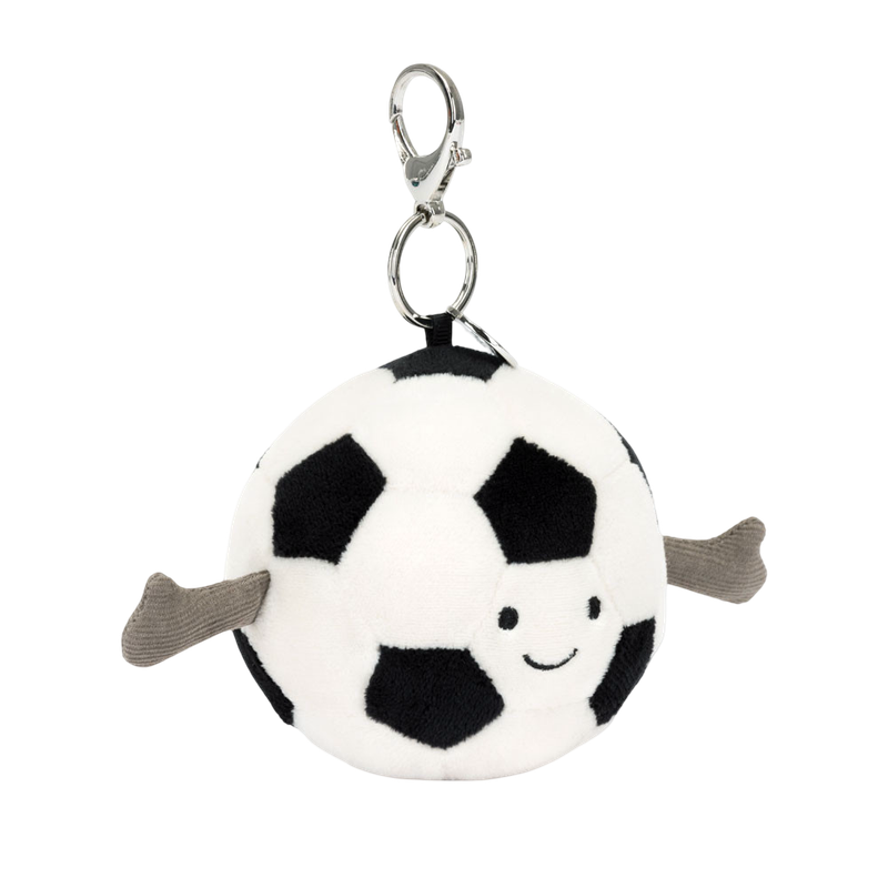 Jellycat Amuseable Sports Football Bag Charm 16x8cm