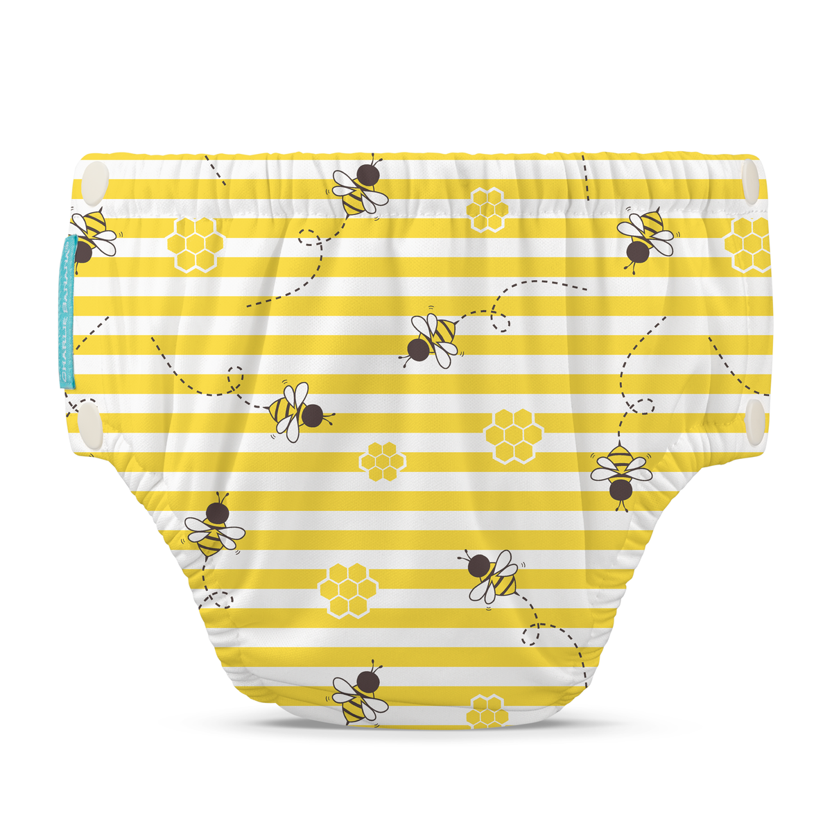 Charlie Banana Reusable Swim Diaper Snaps - Baby Bee