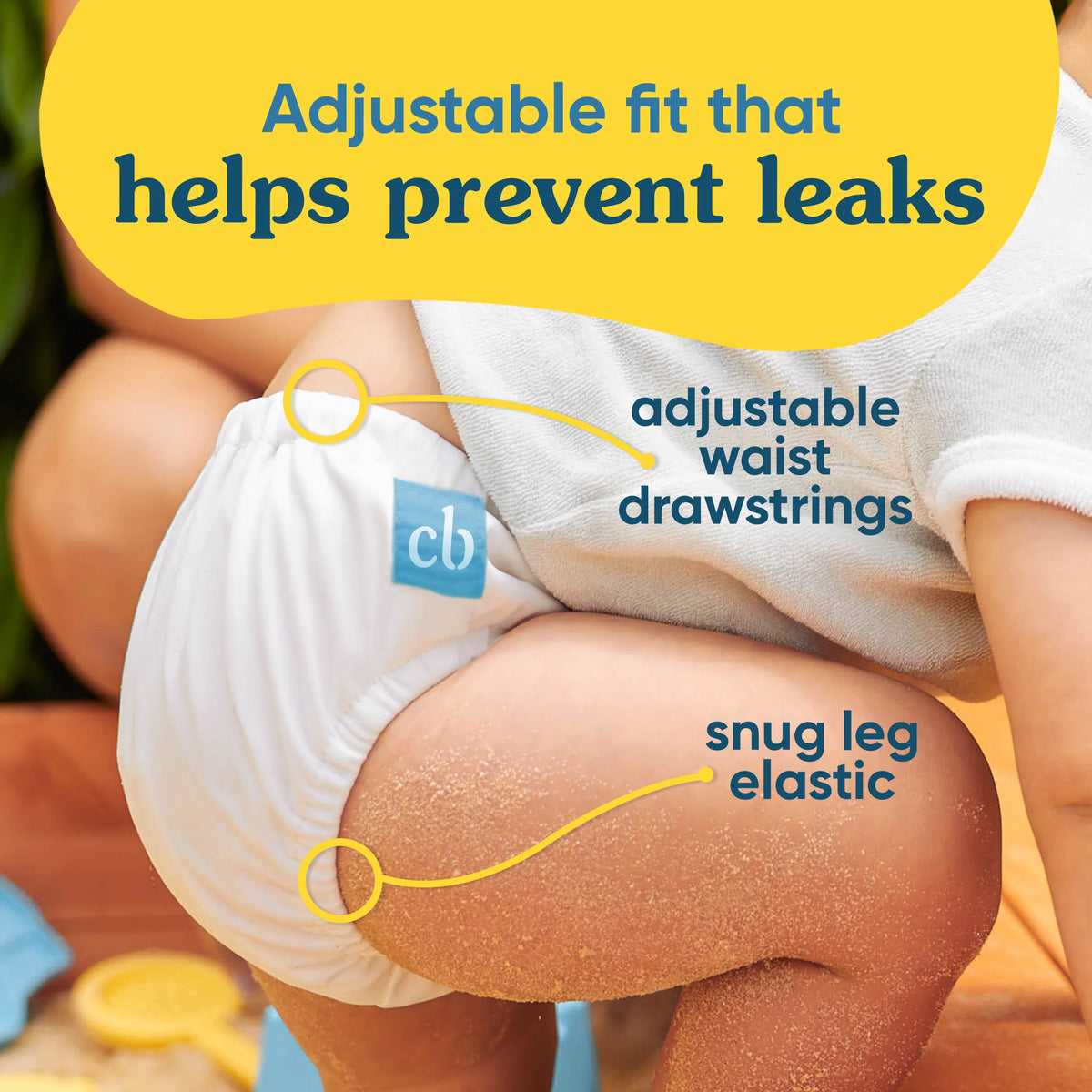 Charlie Banana Reusable Swim Diaper Drawstring - Banana Fiesta