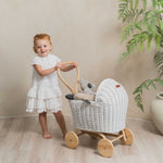 MOMIJI Colette Rattan Stroller - White