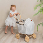 MOMIJI Colette Rattan Stroller - White