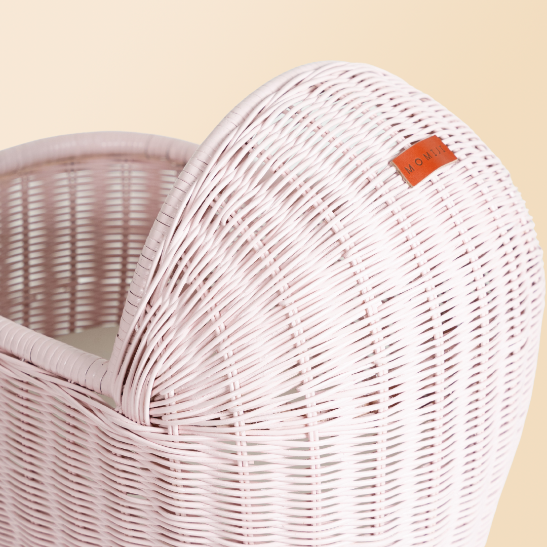 MOMIJI Colette Rattan Doll Stroller - Pink