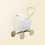 MOMIJI Colette Rattan Stroller - White