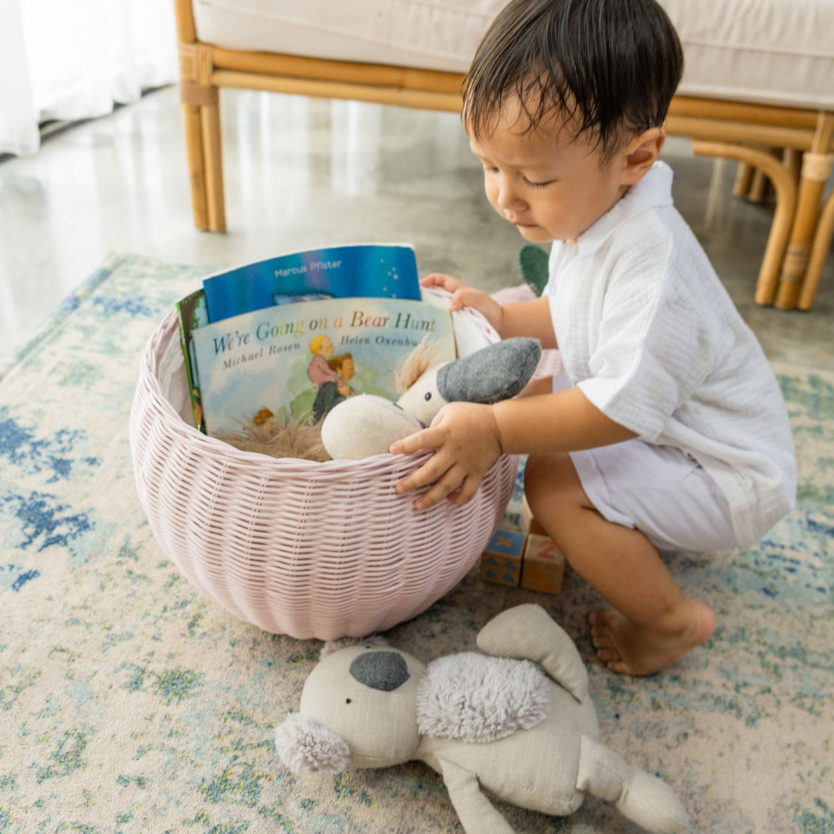 MOMIJI Apple Storage Basket Medium - Pink