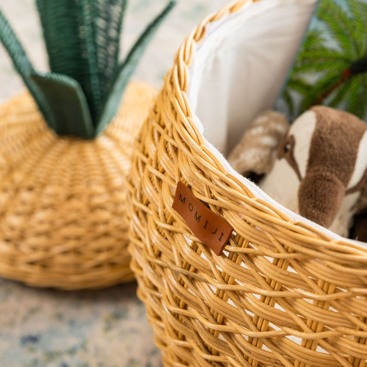 MOMIJI Pineapple Storage Basket Medium - Natural