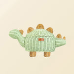 MOMIJI Dinosaur Storage Basket - Medium Mint Green