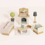 Le Toy Van Wooden Dolls House Living Room Furniture Set