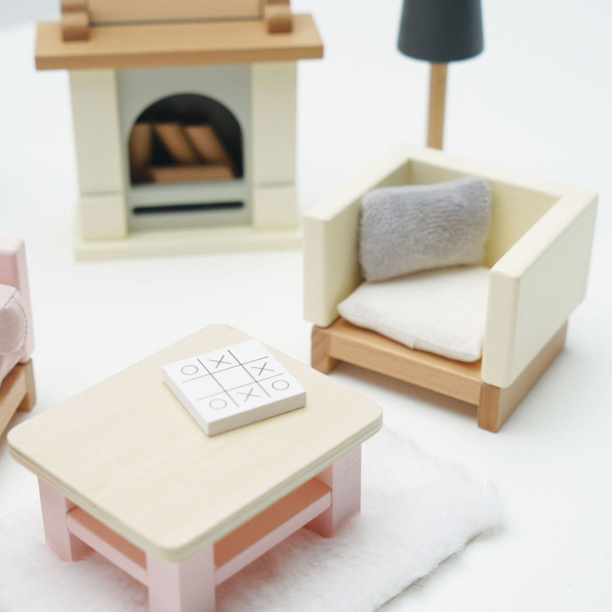 Le Toy Van Wooden Dolls House Living Room Furniture Set