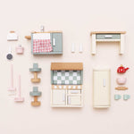 Le Toy Van Wooden Dolls House Kitchen Furniture Set