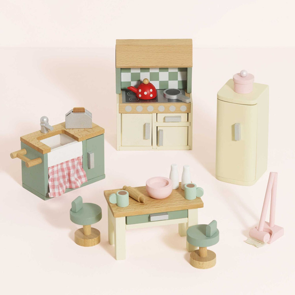 Le Toy Van Wooden Dolls House Kitchen Furniture Set