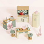 Le Toy Van Wooden Dolls House Kitchen Furniture Set