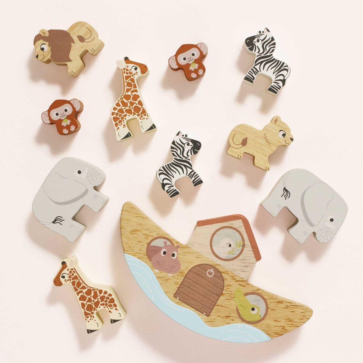 Le Toy Van Wooden Balancing Ark Animal Stacker