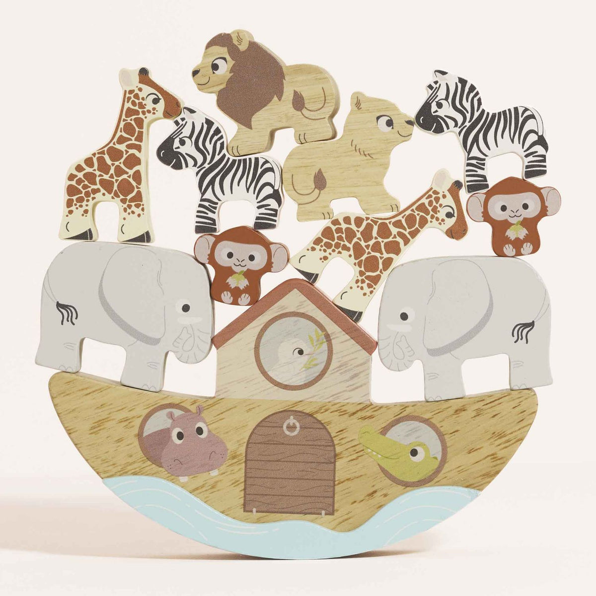Le Toy Van Wooden Balancing Ark Animal Stacker