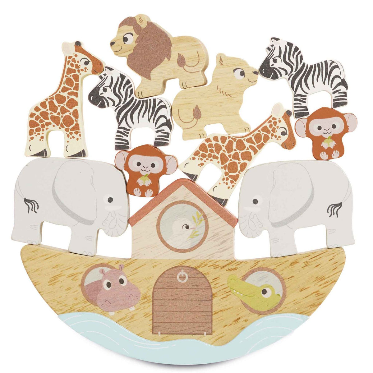 Le Toy Van Wooden Balancing Ark Animal Stacker