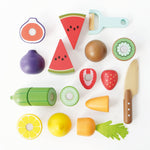 Le Toy Van Wooden Chopping Board & Sliceable Play Food
