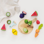 Le Toy Van Wooden Chopping Board & Sliceable Play Food