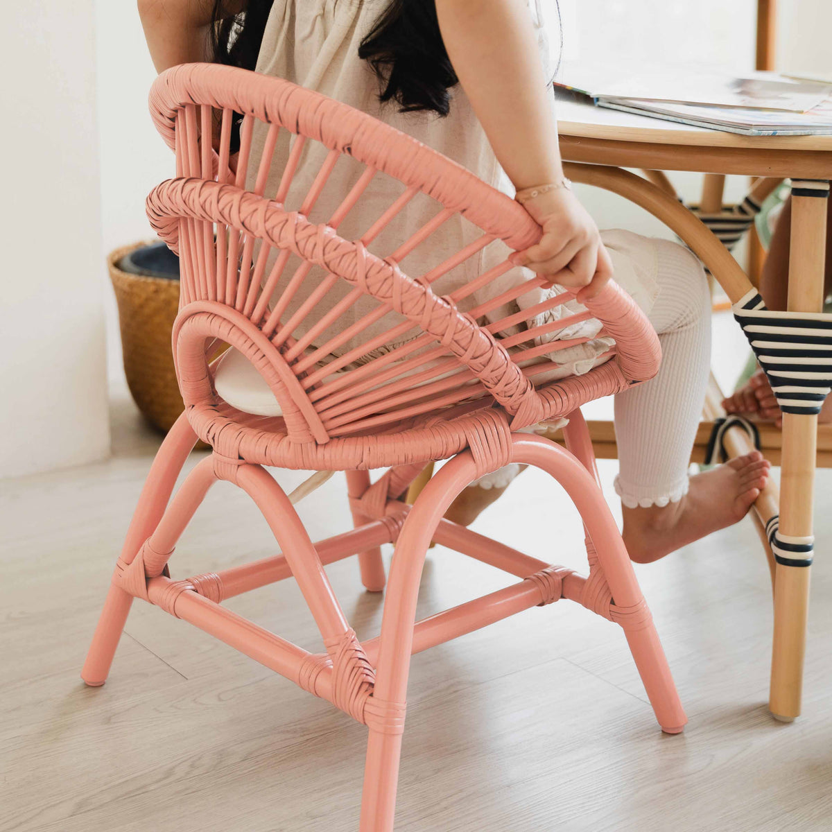 MOMIJI Maya Kids Chair - Peach Pink