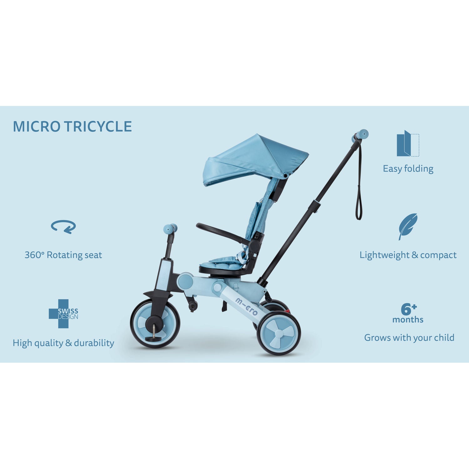 Micro Tricycle - Ice Blue